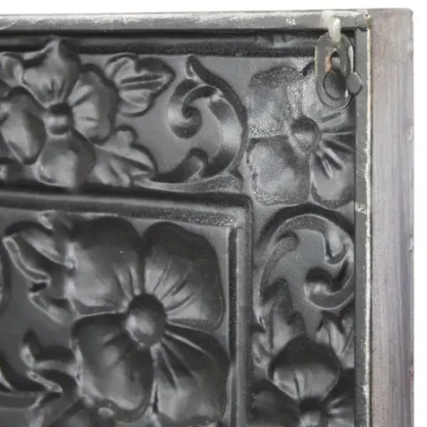 Wall Plaques-Kirkland's Home Metal Floral Scrollwork Wall Plaque Silver