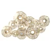 Wall Plaques-Kirkland's Home Metal Geometric Coral Clusters Wall Plaque Gold