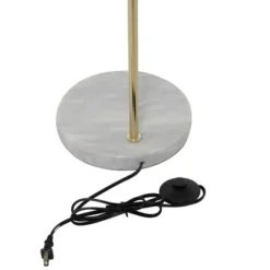 Floor Lamps-Kirkland's Home Metal Grid Shade Floor Lamp Gold