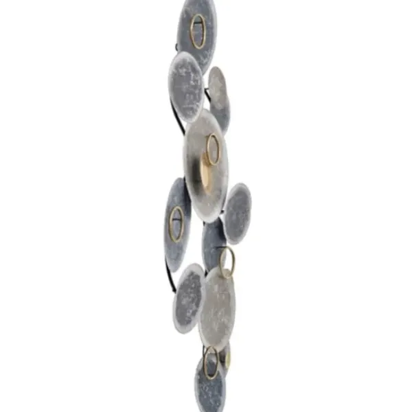 Wall Plaques-Kirkland's Home Metal Hammered Discs Wall Plaque Blue/Gray
