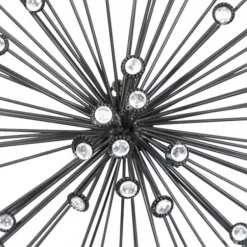 Wall Plaques-Kirkland's Home Metal Jewel Sunburst Wall Plaques, Set Of 3 Black