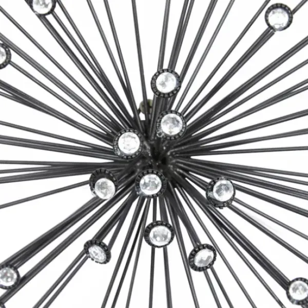 Wall Plaques-Kirkland's Home Metal Jewel Sunburst Wall Plaques, Set Of 3 Black