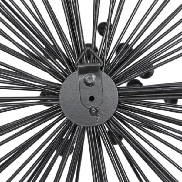 Wall Plaques-Kirkland's Home Metal Jewel Sunburst Wall Plaques, Set Of 3 Black