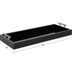 Decorative Trays-Kirkland's Home Metal Leaf Trays, Set Of 2 Silver