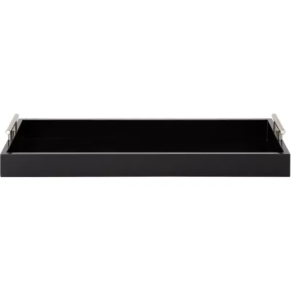 Decorative Trays-Kirkland's Home Metal Leaf Trays, Set Of 2 Silver