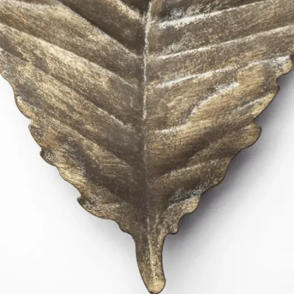Wall Plaques-Kirkland's Home Metal Leaf Wall Plaque Gold