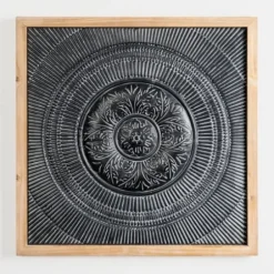 Wall Plaques-Kirkland's Home Metal Medallion Wall Plaque Black