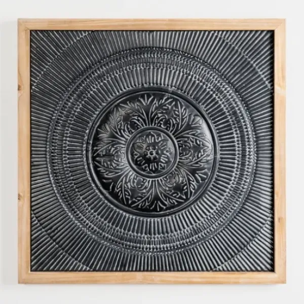 Wall Plaques-Kirkland's Home Metal Medallion Wall Plaque Black