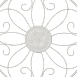 Wall Plaques-Kirkland's Home Metal Medallion Wall Plaques, Set Of 3 White