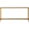 Console Tables-Kirkland's Home Metal Mirrored Top Slim Console Table Gold