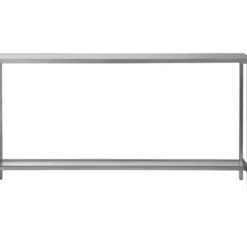 Console Tables-Kirkland's Home Metal Mirrored Top Slim Console Table Silver