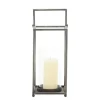 Lanterns-Kirkland's Home Metal Modern Lantern Black