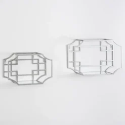 Shelves-Kirkland's Home Metal Nesting Wall Shelves, Set Of 2 Silver