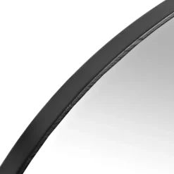Framed Mirrors-Kirkland's Home Metal Oval Wall Mirror Black