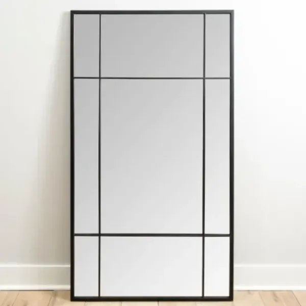 Full Length & Floor Mirrors-Kirkland's Home Metal Paned Camden Leaner Mirror