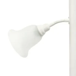 Floor Lamps-Kirkland's Home Metal 3-Scallop Glass Floor Lamp White