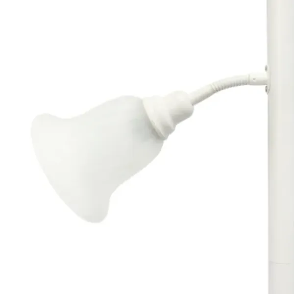 Floor Lamps-Kirkland's Home Metal 3-Scallop Glass Floor Lamp White