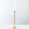 Candle Holders-Kirkland's Home Metal Taper Candle Holder, 18 In. Gold