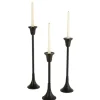 Candle Holders-Kirkland's Home Metal Taper Candle Holders, Set Of 3 Black