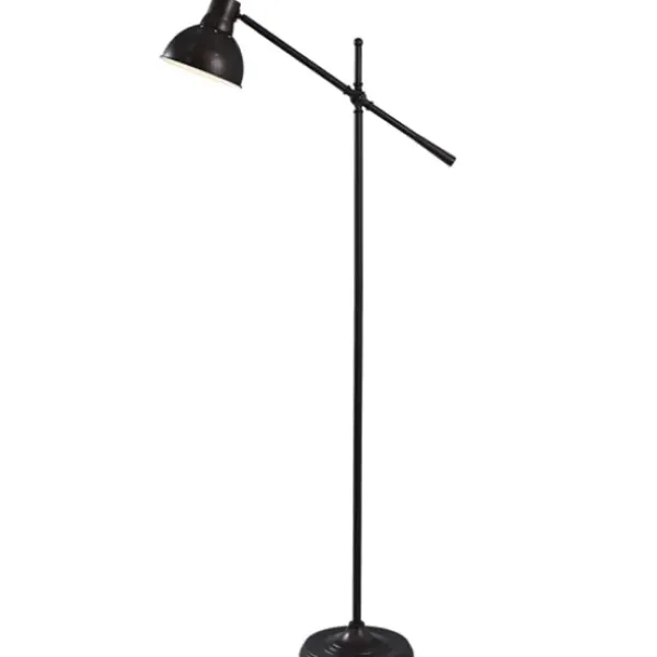 Floor Lamps-Kirkland's Home Metal Task Floor Lamp Black