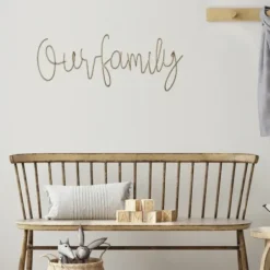 Wall Quotes & Signs-Kirkland's Home Metal This Is Our Family Wall Plaque Gold
