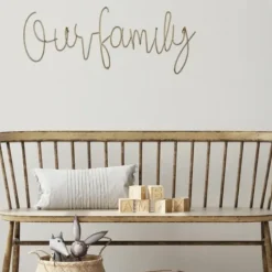 Wall Quotes & Signs-Kirkland's Home Metal This Is Our Family Wall Plaque Gold