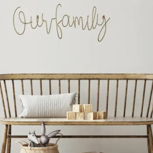 Wall Quotes & Signs-Kirkland's Home Metal This Is Our Family Wall Plaque Gold