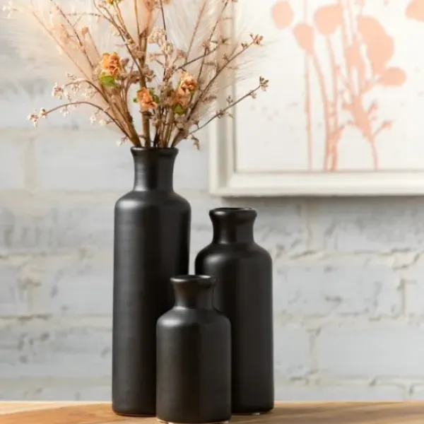 Vases-Kirkland's Home Metal Timber Scape Vase Gold