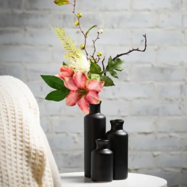 Vases-Kirkland's Home Metal Timber Scape Vase Gold