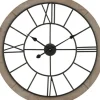 Clocks-Kirkland's Home Metal Timeworn Wall Clock Brown