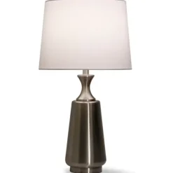 Table Lamps-Kirkland's Home Metal Touch Switch Table Lamp Silver