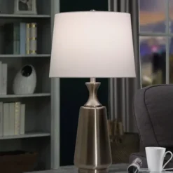 Table Lamps-Kirkland's Home Metal Touch Switch Table Lamp Silver