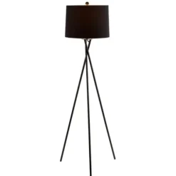 Floor Lamps-Kirkland's Home Metal Tripod Twist Floor Lamp Black