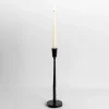 Candle Holders-Kirkland's Home Metal Twisted Taper Candle Holder, 13 In. Black