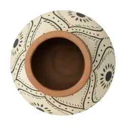 Vases-Kirkland's Home Metal Two-Tone Distressed Vase Gray