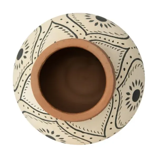 Vases-Kirkland's Home Metal Two-Tone Distressed Vase Gray