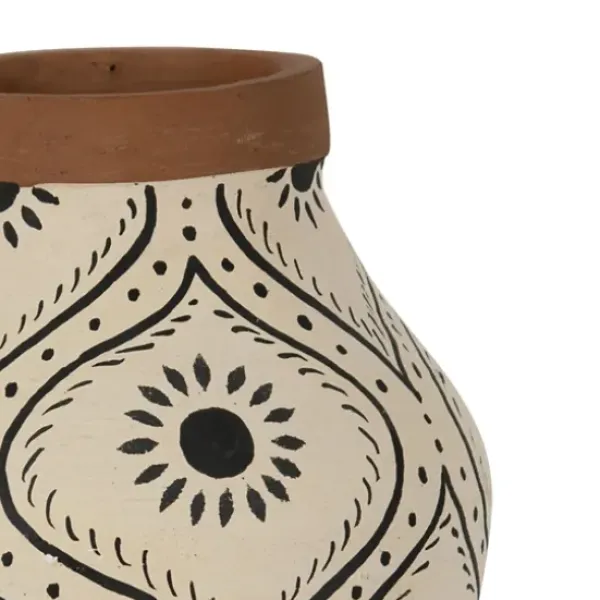Vases-Kirkland's Home Metal Two-Tone Distressed Vase Gray