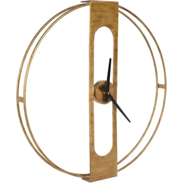 Clocks-Kirkland's Home Metal Urgo Wall Clock Gold