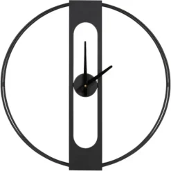 Clocks-Kirkland's Home Metal Urgo Wall Clock Black