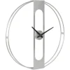 Clocks-Kirkland's Home Metal Urgo Wall Clock Silver