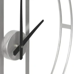 Clocks-Kirkland's Home Metal Urgo Wall Clock Silver