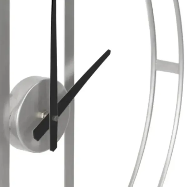 Clocks-Kirkland's Home Metal Urgo Wall Clock Silver