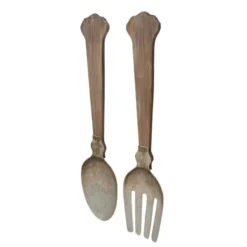 Wall Plaques-Kirkland's Home Metal Utensils Wall Plaques, Set Of 2 Brown
