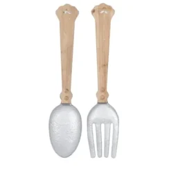 Wall Plaques-Kirkland's Home Metal Utensils Wall Plaques, Set Of 2 Brown