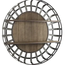 Shelves-Kirkland's Home Metal Wall Shelf With Wood Back