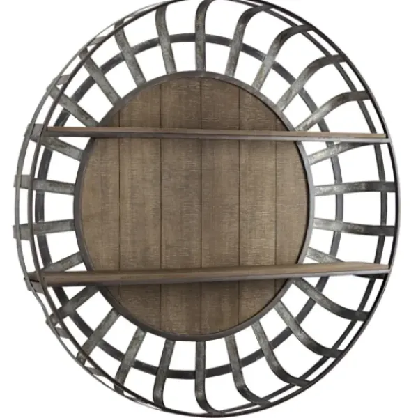 Shelves-Kirkland's Home Metal Wall Shelf With Wood Back