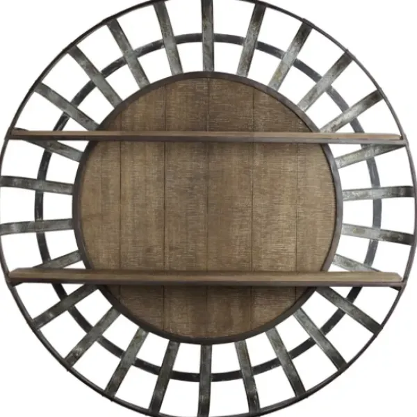 Shelves-Kirkland's Home Metal Wall Shelf With Wood Back