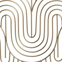 Wall Plaques-Kirkland's Home Metal Waves Wall Plaque Gold