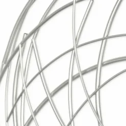 Wall Plaques-Kirkland's Home Metal Wire Abstract Wall Plaque Silver