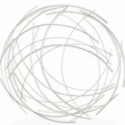 Wall Plaques-Kirkland's Home Metal Wire Abstract Wall Plaque Silver